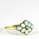 Opal antique style handmade ring in 9 carat gold for her