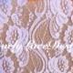 White Lace Table Runner, 3ft to 10ft long x 7" wide/ Rustic Decor/Wedding Decor/ weddings/ Overlay/Home Decor/Ends Not SEWN