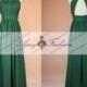 Emerald Green Bridesmaid Dress Long Dark Green Evening Gown Backless Prom Dress Flowy Dresses Chiffon Cheap Green Bridesmaid Dresses 2015