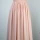 Pearl Pink Bridesmaid Dress, Sheath/Column One Shoulder Floor-length Chiffon Bridesmaid Dress