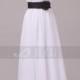 Grecian Style Black & White Wedding Gown Maternity Wedding Dress For An Outdoor Wedding