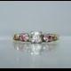 Vintage Wedding Engagement Ring Ruby Diamond 14k Gold Size 6.5 Engagement Ring 1920's Bridal Wedding or Gift Quality DanPickedMinerals