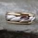 Men's Wedding Band - 10K White and Yellow Gold  - Circa 1990 - Estate Jewellery from A Second Time