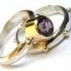 Set wedding band ring  Engagement Ring Similar diamond  - Fine 14k gold Amethyst Gemstone MADE TO ORDER