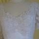 white wedding dress/lace wedding dress/wedding gown/bridal gown. Jennifer