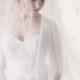 2-tier cascading veil, bridal veil, Available 90" thru 120" lengths