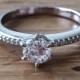 SALE 1 Carat Diamond Solitaire -Diamond Engagement Ring- Round Diamond Ring- Fine Jewelry-BSK Designs-Diamond Band-Handcrafted Jewelry