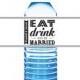 Eat Drink and Be Married Wedding Water Bottle Labels - Wedding Water Labels - (25 qty)