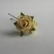 Rose Hair Pin, Flower Hair Pin, Bridal Hair Accessory, Ivory Bridal Pin, Bridal Hair Clip, Wedding Bobby Pin.