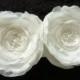 Flower Clip Bridesmaid Gift Floral Clip Bridal Hair Accessories Brooch Off-White Flower Clip Hair Fascinator Bridal Headpiece Wedding