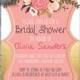 Printable,Bridal Shower Invitation, WEDDING SHOWER INVITE, Rustic bridal shower invitation, bridal invitation, bridal shower, Wedding Shower