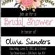 Printable Bridal Shower Invitation, WEDDING SHOWER INVITE, Rustic bridal shower invitation, bridal invitation, bridal shower, Wedding Shower