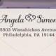 Invitation Address Stamp - Custom Wedding Address Stamp - Two Hearts Rubber Stamp (129)