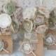 Burlap Bridal Bouquet Package Alternative Bouquets Sage green and Blush wedding, Vintage Inspired Rusic Wedding