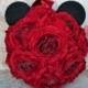 Mickey Mouse Pomander - Red Ranunculus Wedding Pomander