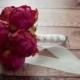 Fuchsia Pink Peony Wedding Bouquet - Peony Bud Bouquet