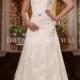 Buy Australia Affordable A-line Strapless Lace Overlay Chapel Train Wedding Dresses at AU$235.63 - Dress4Australia.com.au