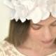 Blush Bridal Wreath, White Flower Crown, Blush headpiece, floral bridal sash, Boho Headband, Engagement Prop, Floral Wedding Sash, PA1-44