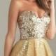 Short Gold Dress By Night Moves