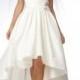 JWD054 high low hem ball gown bridal dresses
