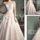 2016 New Arrival Fashionable Elegant Brides Gowns Long Floor Length With Court Train Celebrity Lace Wedding Dress