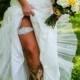 Wedding Garter - Bridal Garter - Pearl and Crystal Rhinestone Garter