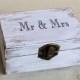 Cottage Chic jewelry box. Ring Bearer Box Wedding, ring box holder, Calendar wedding box, Personalized Box, Ring Bearer Box, Box Shabby Chic