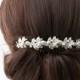 Bridal Headpiece Rhinestone Hair Vine Bridal Hair Clip Swarovski Crystal Hairpiece Vintage Style  Back Hair Comb Wedding Headpiece  KAREN