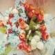 Deer Antler Bouquet - Rustic Wedding Bouquet - Country Wedding Flowers - Bohemian Bridal Bouquet - Boho Hippie Wedding - Wheat Bouquet