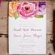 Wedding Invitation, Floral wedding invitation, Painted Wedding Invitation, Rustic Wedding Invitation, flowers, pink, eco - The Ranunculus