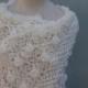 Bridal Shawl, Bridal bolero, Wedding bolero, shawl, shrug, Crochet Shawl, Winter Wedding cover ups, of white shawl,