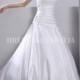 Buy Australia A-line Spaghetti Straps Appliques Satin Chapel Train V-back Wedding Dresses Gowns at AU$213.19 - Dress4Australia.com.au