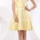 Buy Australia A-line One-shoulder Daffodil Satin Knee Length Bridesmaid Dresses 8132028 at AU$130.15 - Dress4Australia.com.au