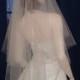 Wedding Veils Two Tier  Circular Cut  Bridal Veil featuring a sheer cut edge Elbow to Cathedral  Length
