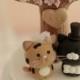 cat and kitty Wedding Cake Topper---k868