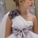vintage white flower girl dress, baby dress, satin dress, grey dress, grey satin dress, white flower girl dress, wedding, bridesmaid dresses