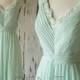 2015 Lace Chiffon Formal Bridesmaid dress, Dusty Shale Wedding dress, Short Lace Formal dress, Prom dress, Party dress knee length (F146)