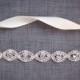 Thin Silver Crystal Rhinestone Belt -  Bridal Belt or Bridesmaids Belt - Bridal Sash - Embellished Bridal Belt - EYM B036 Silver