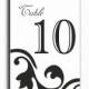 Printable Table Numbers DIY Instant Download Elegant Wedding Table Numbers Black Table Numbers Printable Table Cards (Set 1-20)