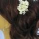 Dogwood Blossom Hair Pin ~ Soft White or Soft Ivory, Bridal Hair Pin, Wedding Hair Comb, Bridal Hair Adornment, Hair Accessories for Brides