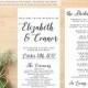Printable Wedding Program - the Georgina Collection