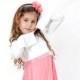 christmas sale Pink tulle flower girl dress with long sleeves - Long sleeve flower girl dress - toddler girl birthday dress