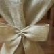Burlap Table Runner, Plain with Burlap Bows, Rustic Wedding, Wedding Table Runner, Party Decoration, Custom Length Available