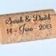 Personalized Wine Cork Place Card Holders - Front & Back Printing
