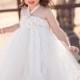 As Seen On Buzzfeed's 41 Flower Girl Dresses and Style Me Pretty, Ivory Sweet Sophistication Empire Flower Girl Tutu Dress, Country Wedding
