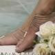 Silver Barefoot sandals, foot jewelry, footless, beach, wedding, Boho, beach, GRECIAN GODDESS 