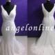 Simple Beach White/Ivory Lace Chiffon Wedding Dress Mermaid Long/Plus Size Long Wedding Dress V-Neck/ Vintage Wedding Dress/Bridal Gown Long