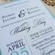 Printable Wedding Invitation and RSVP Card, The Elegance Suite, Aqua Blue Silver Grey DIY Wedding by Event Printables