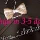 3 DAYS SALE--Burlap Wedding hanger, custom wire hanger, bridal hanger, bride gift, bridesmaids gift, custom made hanger