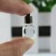 6MM Cube,Glass Bottle Vial Pendant Necklace charms wholesale Rice Jewelry